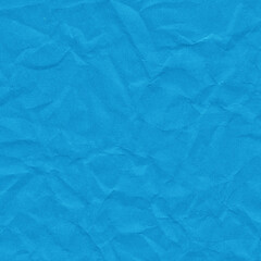 Obraz premium Blue vintage and old looking crumpled paper background. Retro cardboard texture. Grunge paper for drawing. Ancient book page. Present wrapping.