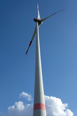 wind turbine against sky - 386462109