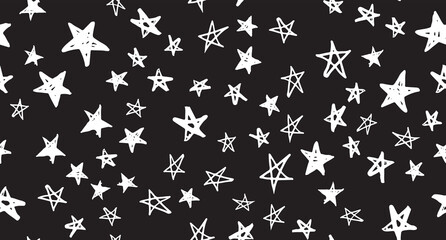 Stars set. Hand drawn doodle illustrations	