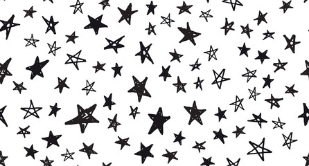 Stars set. Hand drawn doodle illustrations	