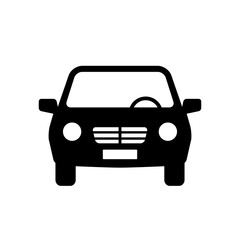 Car vector icon on white background