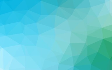 Light Blue, Green vector low poly texture.