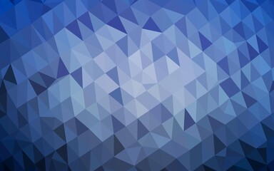 Light BLUE vector abstract mosaic pattern.