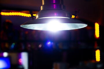 Lamp above the bar. Suitable as either texture or background