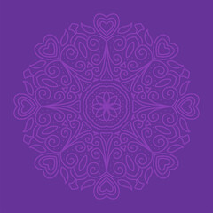 Mandala colorful vintage art, ancient Indian vedic background design, old painting texture with multiple mathematical shape. Sacred symbol