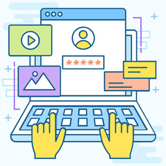 Obraz premium Surf The Web