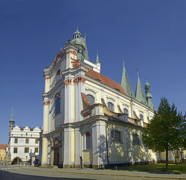 Litomerice - Church of All Saints. Litomerice is a historic city at the confluence of the Elbe and Ohre river in Northern Bohemia (Usti nad Labem Region), Czech Republic