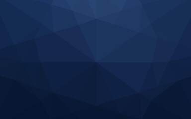Dark BLUE vector abstract mosaic backdrop.