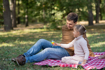 Dad with a child