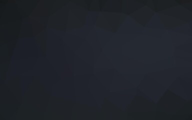 Dark Black vector polygon abstract backdrop.