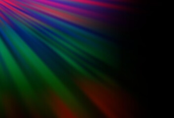 Dark Multicolor, Rainbow vector backdrop with long lines.