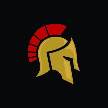 digital spartan logo design graphic vector download
