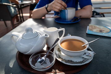Traditional tea in Wilhelmshaven, Germany
