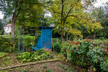 Gartenhäuschen im Schrebergarten