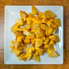 Ration of patatas bravas