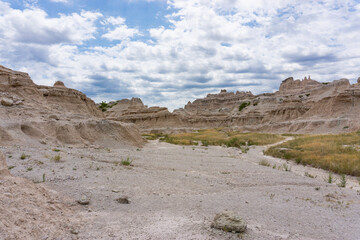 Erosion channel in Badlands National Park