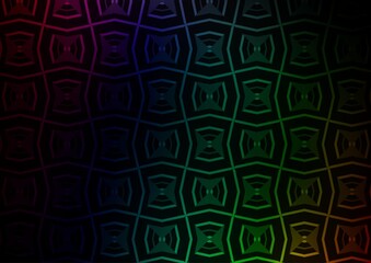 Dark Multicolor, Rainbow vector template with repeated sticks.