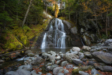 Long exposure of Glen Moss Falls in Granville Vermont 