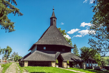 Fototapeta na wymiar Wooden articular church Tvrdosin, Slovakia