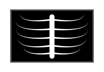 Icono de una radiografía con costillas.