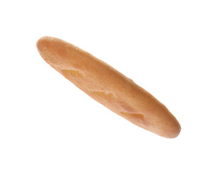 Crispy cracker isolated on white. Delicious snack