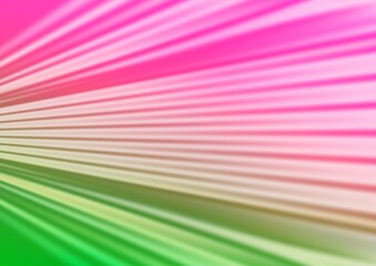Light Pink, Green vector blurred shine abstract template.