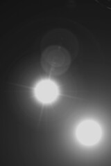 beautiful light leak on dark background with blue tones. Lens Flare 