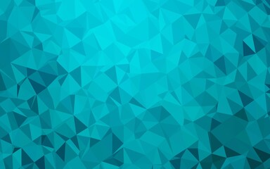 Fototapeta premium Light BLUE vector triangle mosaic texture.