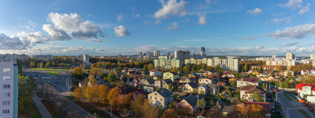 Courtyards of Minsk from above.