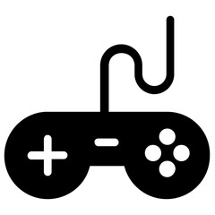 
A joystick with cable game controller
