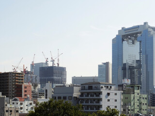 Fototapeta premium 十三から見た梅田のビル