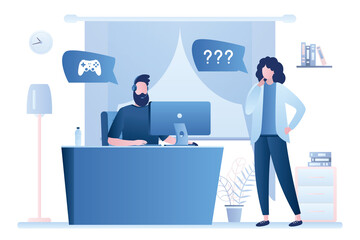 Wife is unhappy that her husband or boyfriend constantly plays computer games. Family problems due to gaming. Addiction to games.