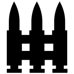 
A group of ammunition 9mm bullets for pistol 
