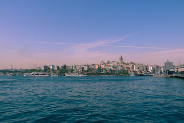 Fototapeta na wymiar Turkey İstanbul beatiful landscape photo of Bhosphorus