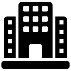 Obraz premium A building architecture presenting as datacenter icon image 