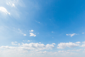 blue sky background with white clouds,copy space.