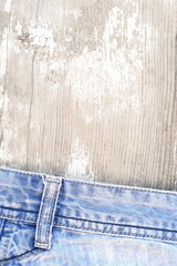 Jeans design.Grunge jeans pattern. Casual jeans background. Grunge denim texture. Surface for text.