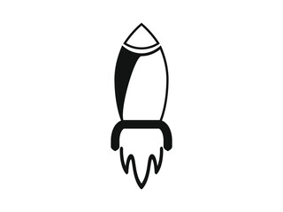 rocket icon vector illustration eps10