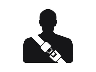 seat belt badge vector illustration EPS 10