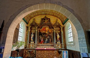 Fototapeta na wymiar Église Notre-Dame-de-Croaz-Batz de Roscoff, Finistère, Bretagne, France