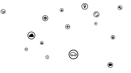 Technology Icon Network Symbol Digital devices 3D illustration