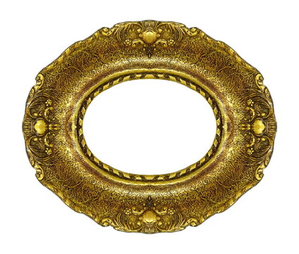 recommend clip art: Antique gilded Frame Isolated with Clipping Path. Golden vintage frame.