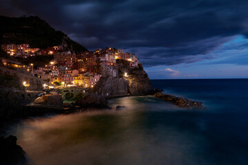 Landscape of Manarola, Liguria Italy