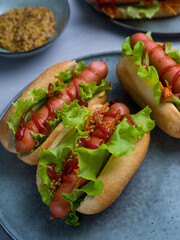 hot dog Burger menu design fast food snack