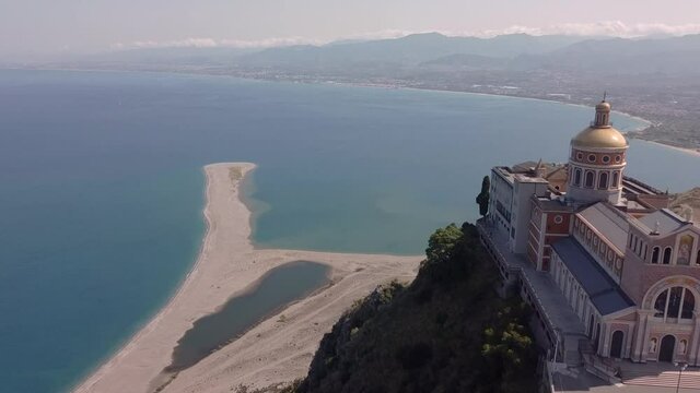 view from the top of the tindari  church
