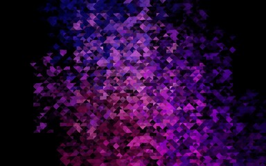 Obraz na płótnie Canvas Dark Purple, Pink vector texture in triangular style.