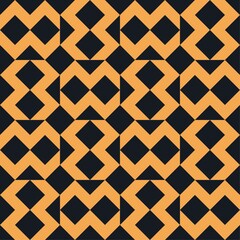 Barn quilt pattern, Amish Patchwork design, Abstract geometric tiled trail Vector illustration