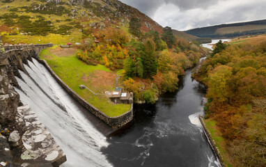 The Craig Goch Dam often called the top dam and is the upper-most of the Elan Valley Reservoirs in...