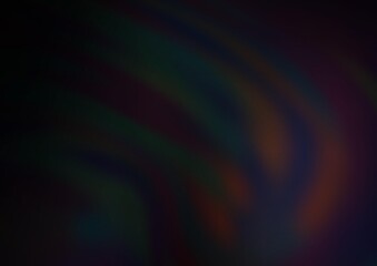 Dark Black vector blurred bright pattern.
