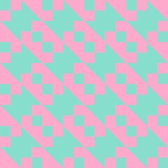 Barn quilt pattern, Amish Patchwork design, Abstract geometric tiled trail Vector illustration